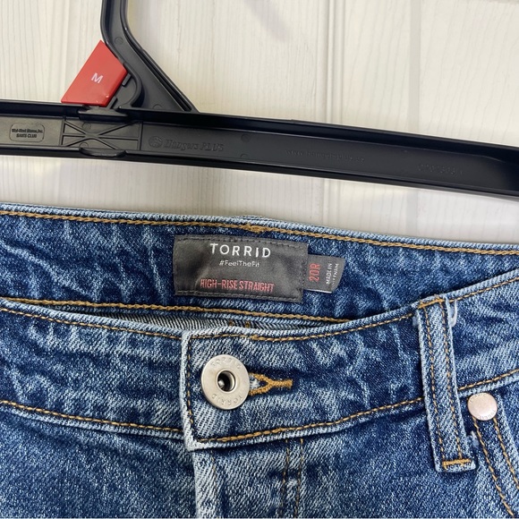 Torrid Straight Classic Denim High-Rise Studded Jean - Picture 11 of 12